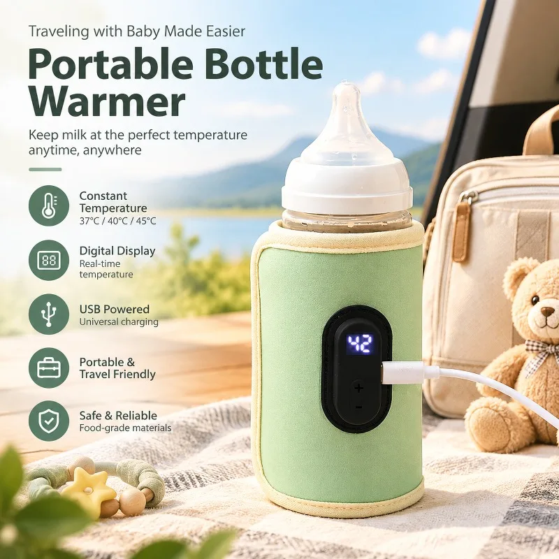 Baby Food Warmer - Chauffe-biberon portable USB pour bébé, chauffe-biberon