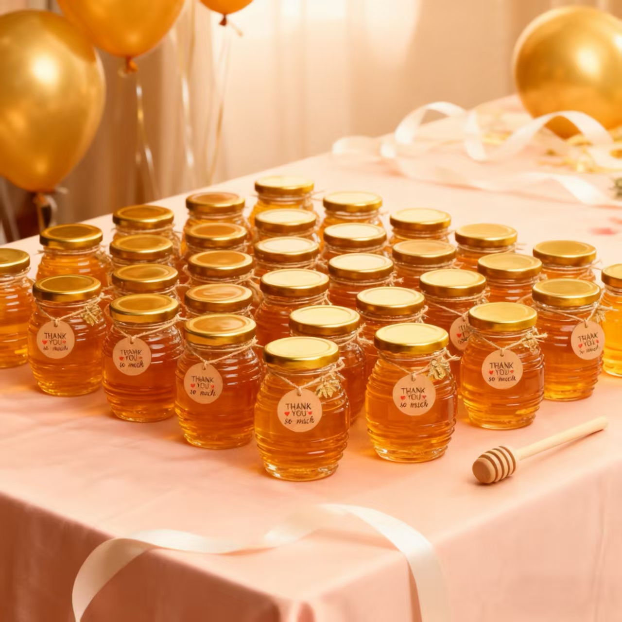 Baby Food Jars With Lids - Ensemble de 12/24/36 pots à miel