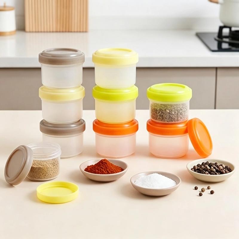 Baby Food Jars With Lids - 4 pots à nourriture miniatures en